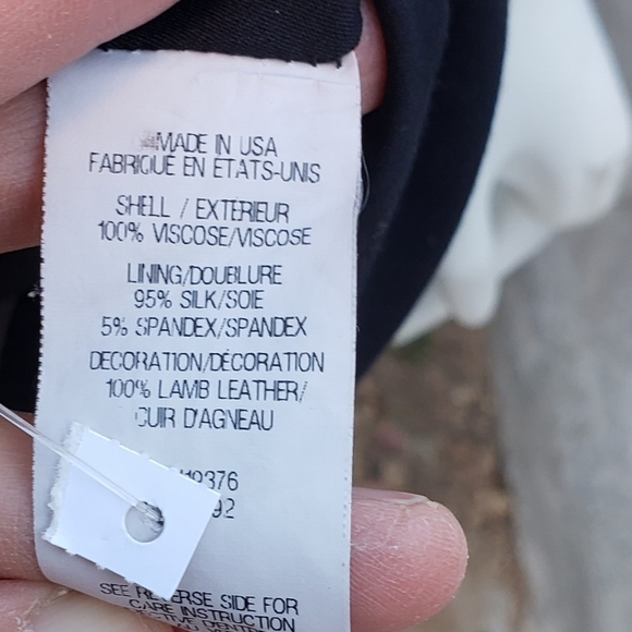 Helmut Lang Black Leather Trim Dress - Picture 11 of 12